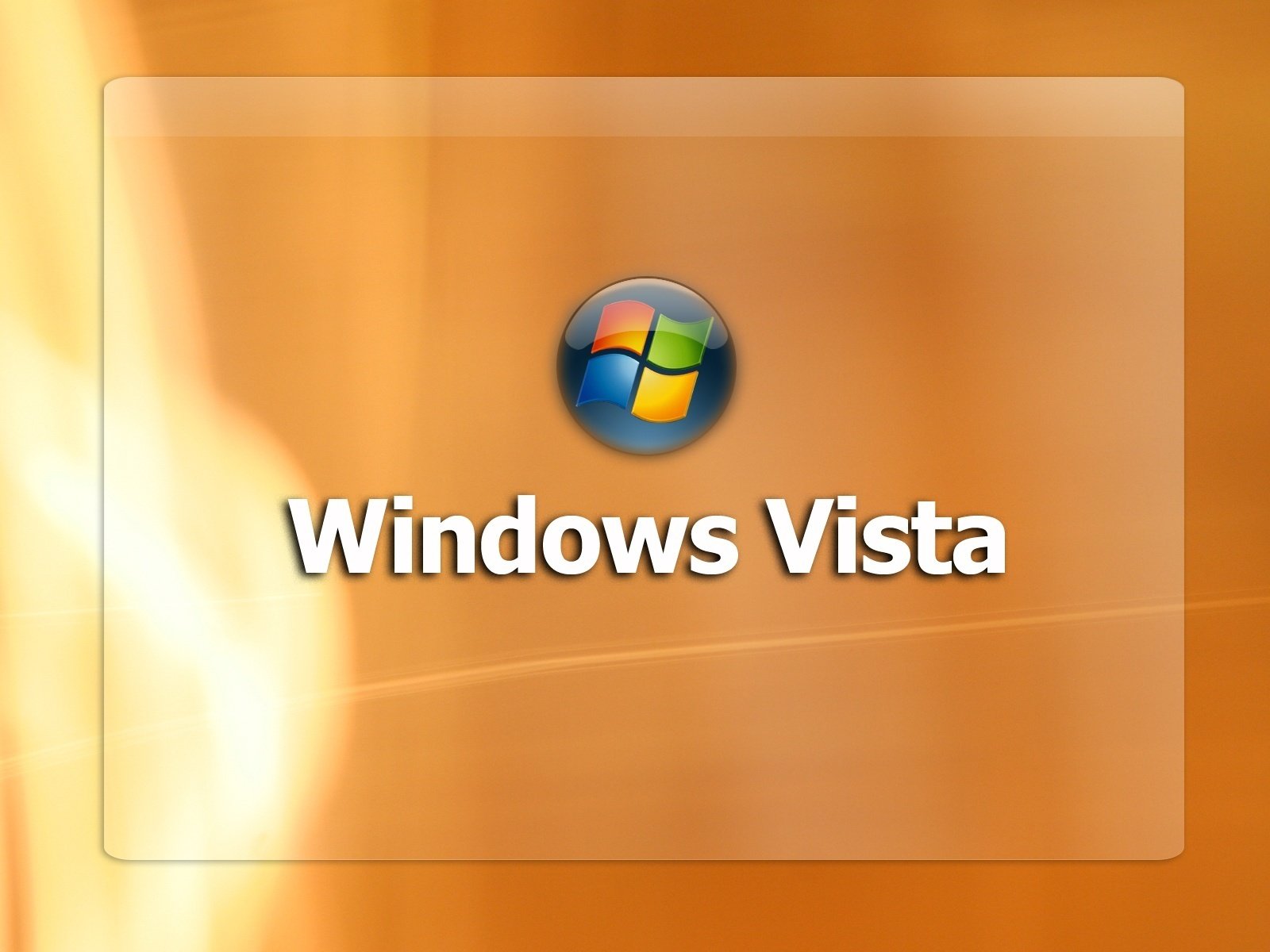 windows vista pomarańczowe tło znak emblematy loga