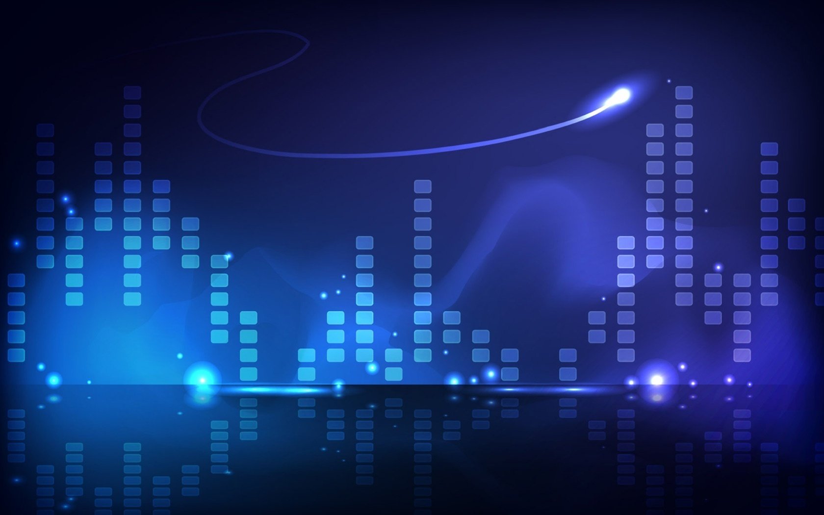 blau mit blau equalizer quadrate texturen