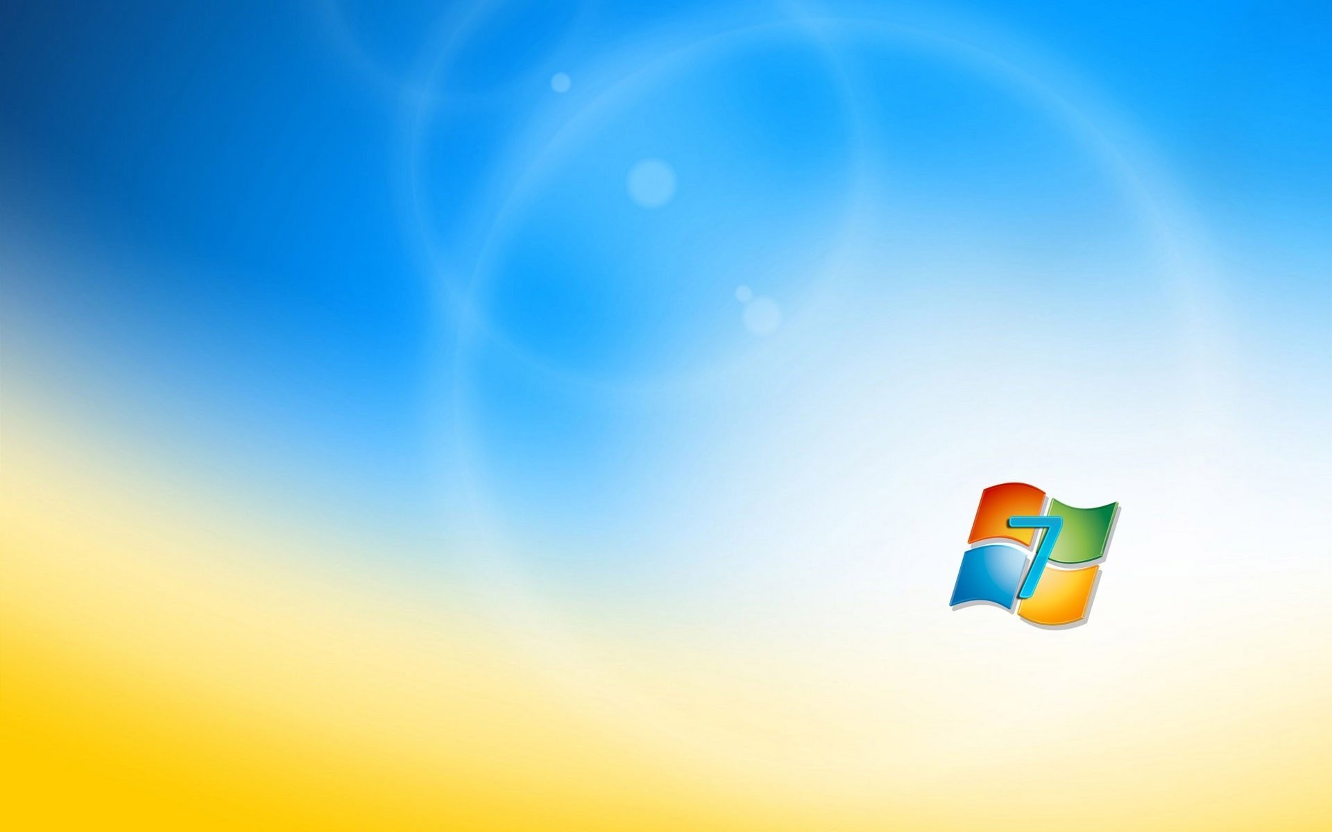 microsoft windows 7 sfondo colorato emblemi loghi