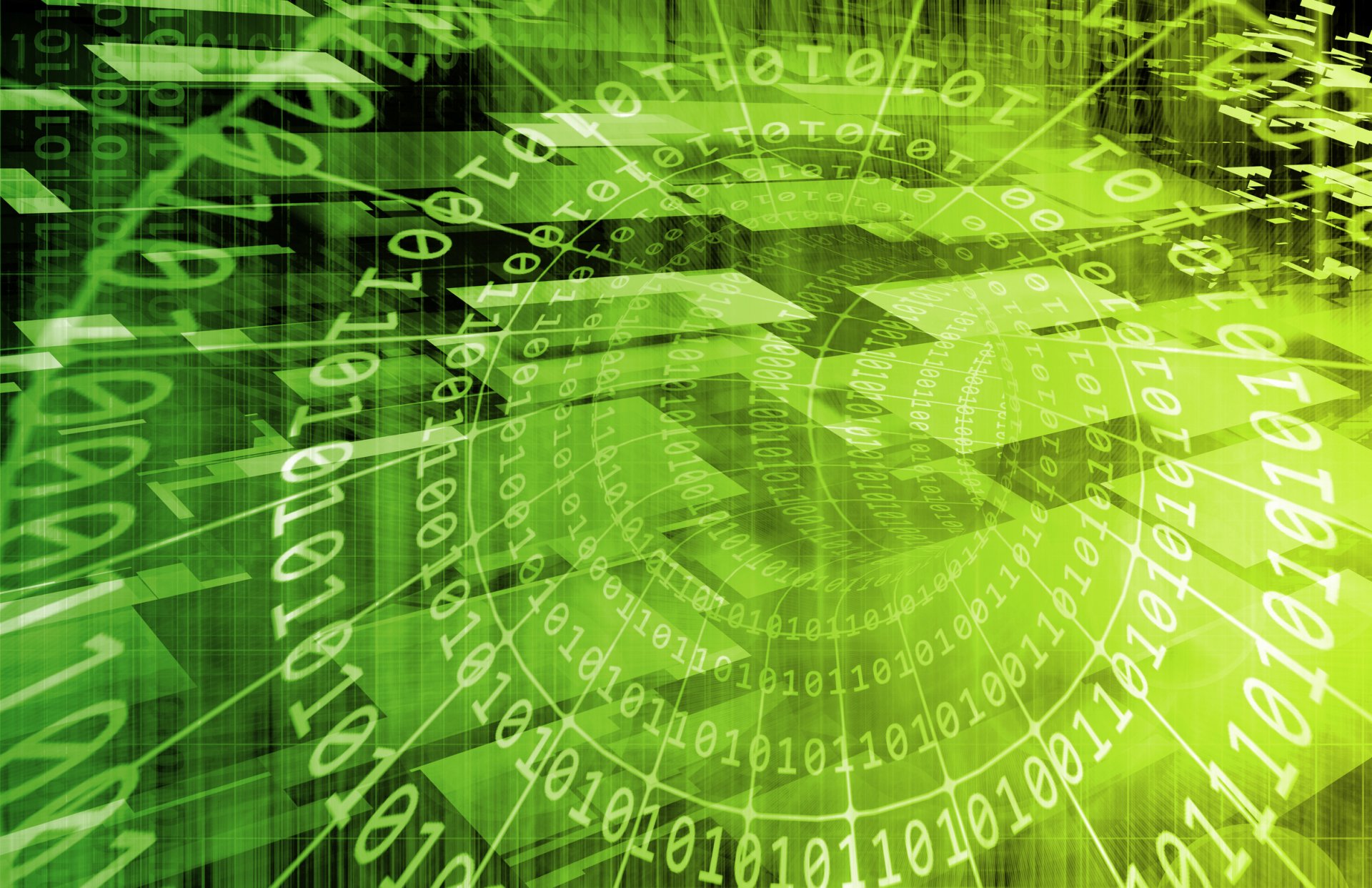 verde claro tecnología fondo binario código