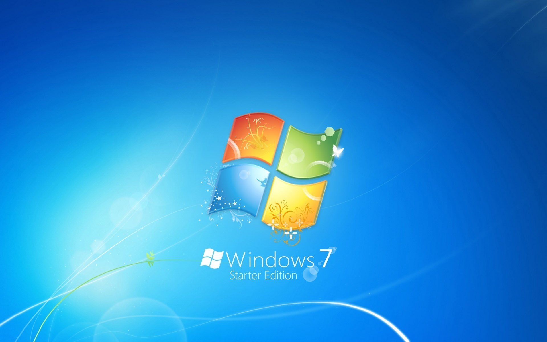 lignes nature microsoft windows 7 emblèmes logos