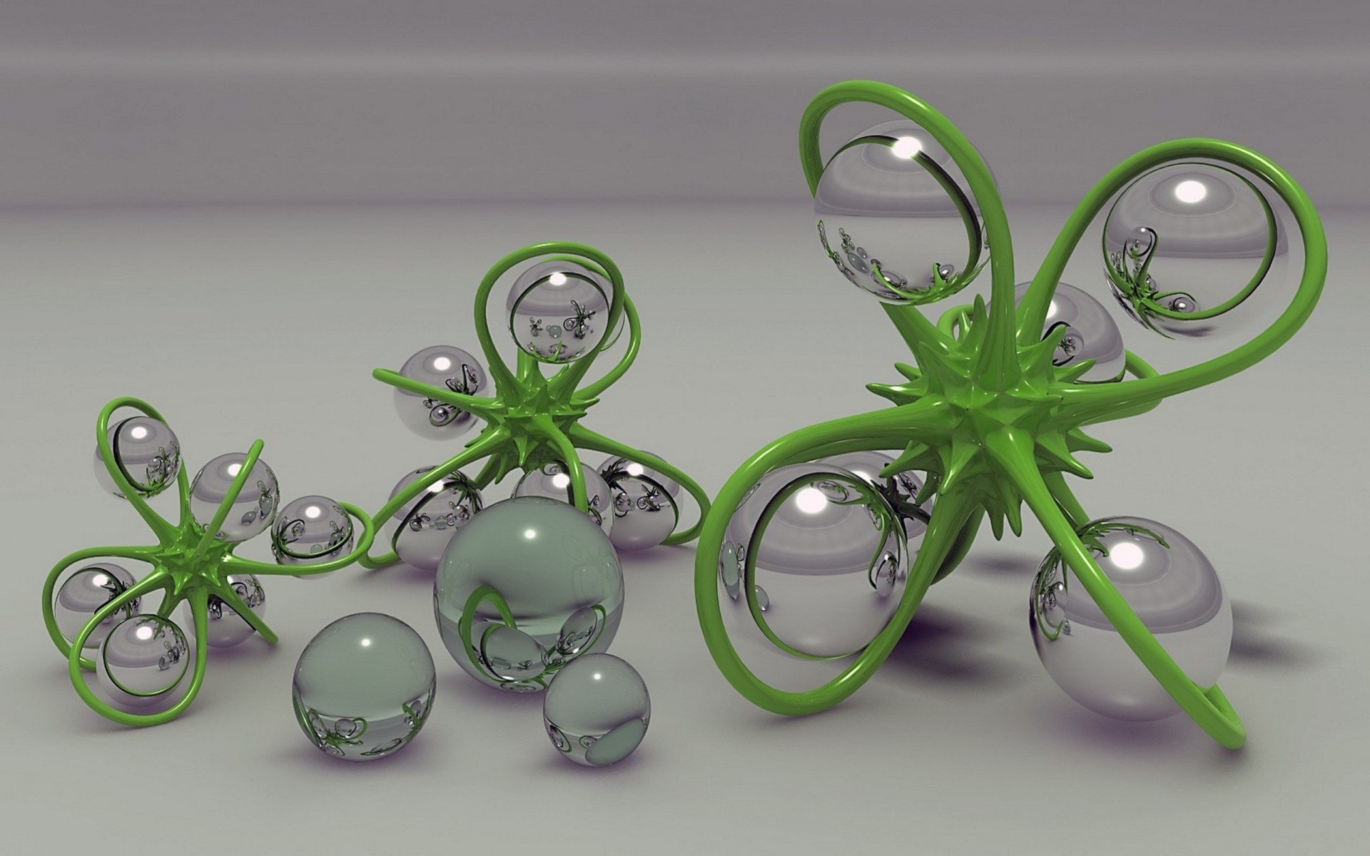 arte digitale palle 3d figura