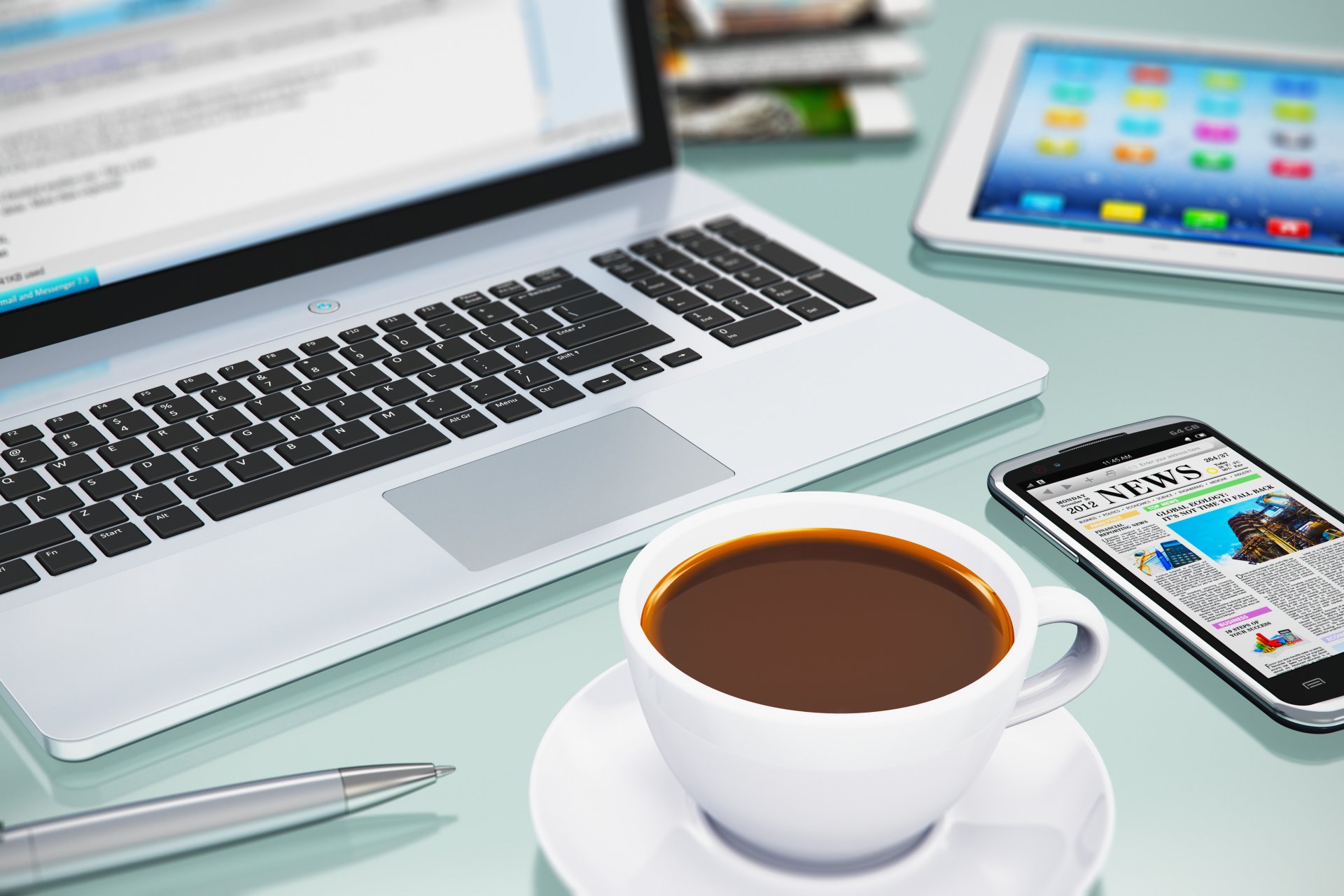 elettrodomestici computer portatile smartphone caffè