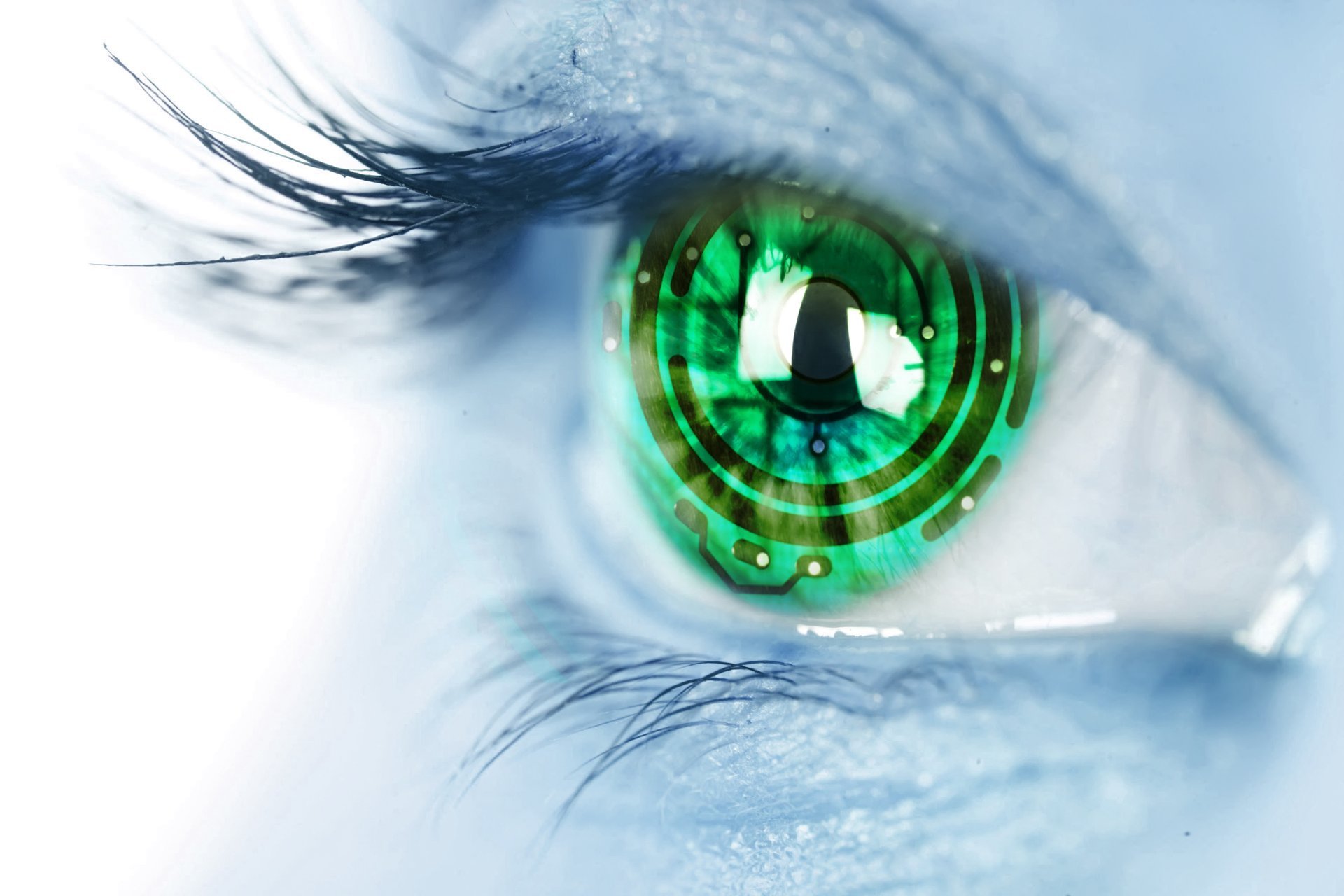 hi-tech technology view eye