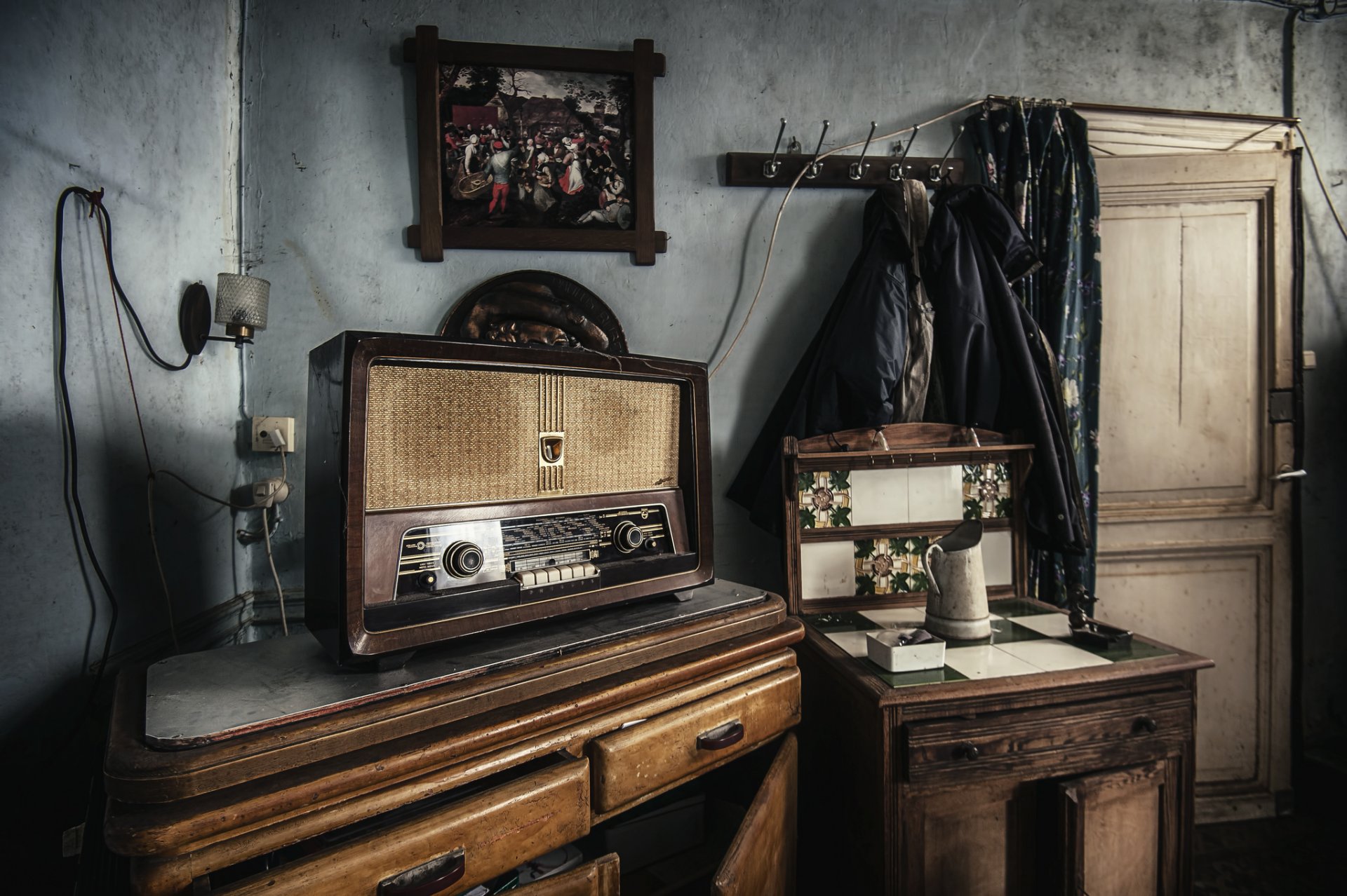 radio récepteur fond