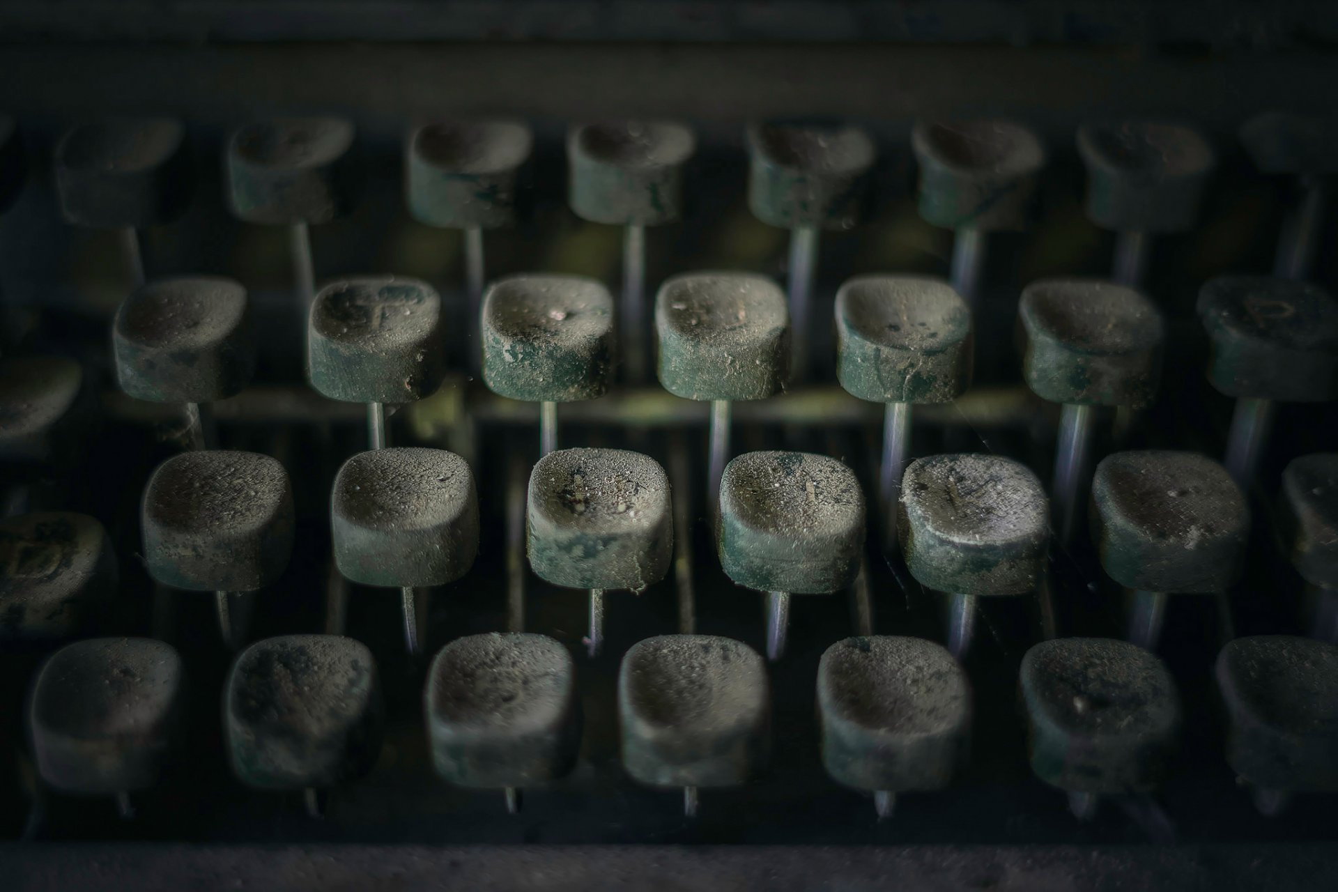 typewriter key close up dust