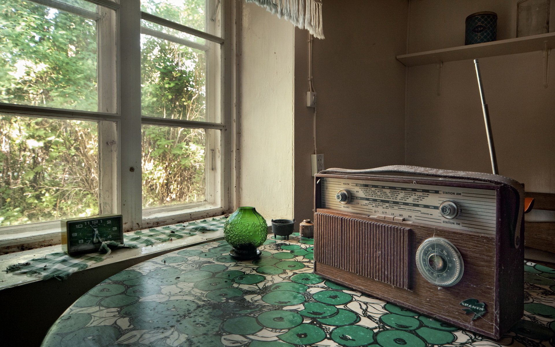 radio ricevitore finestra