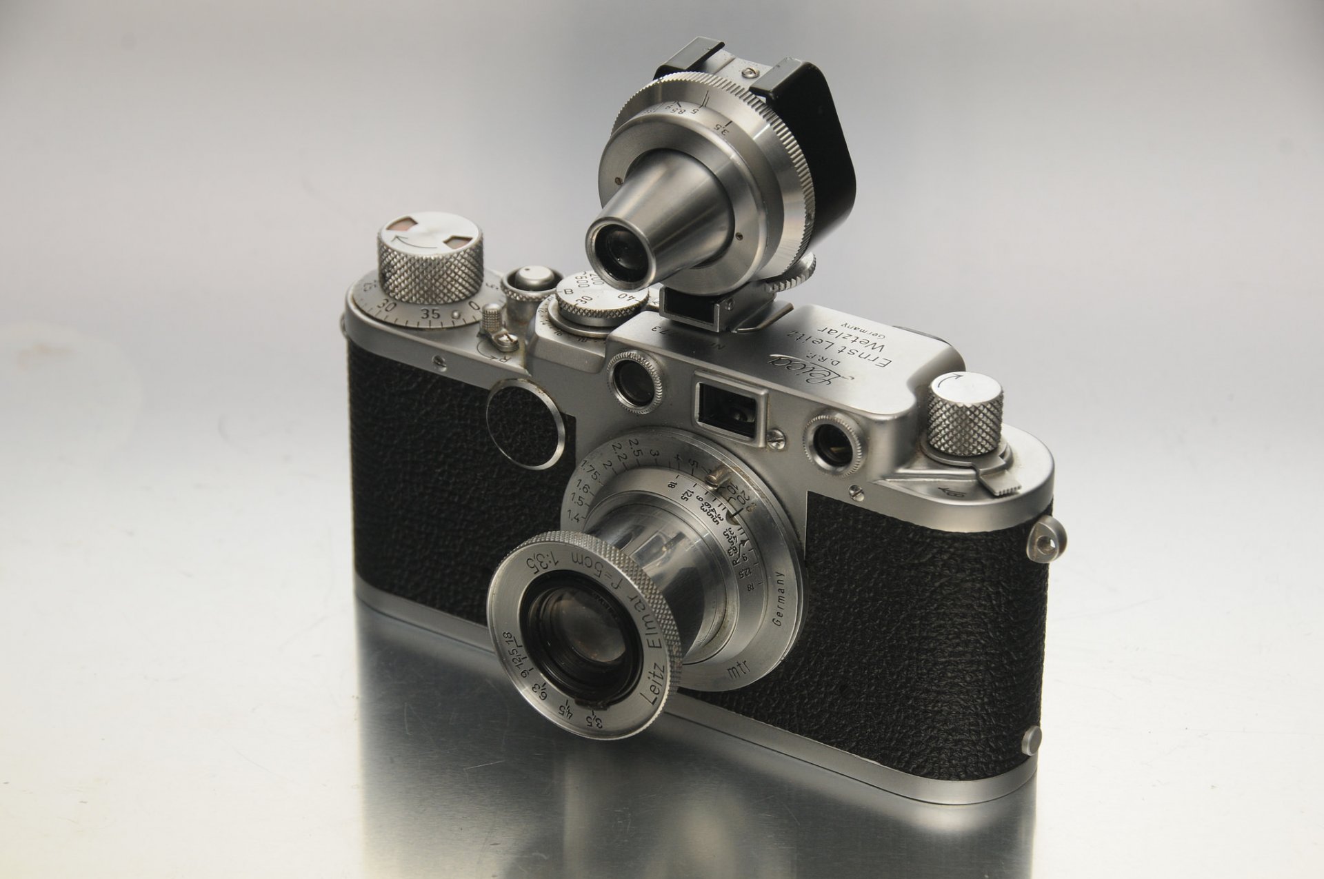 fotocamera leica iif macro sfondo