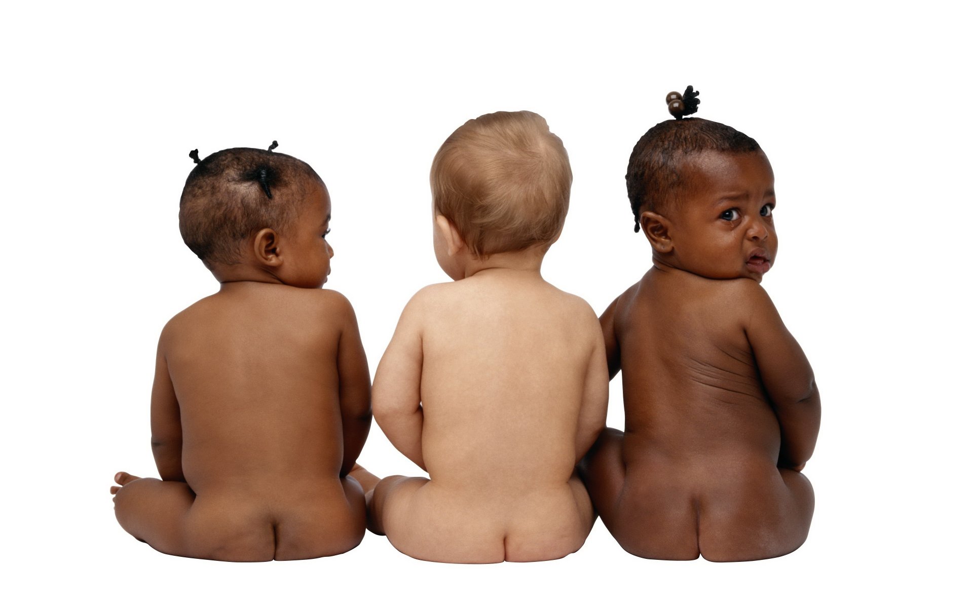 culo bonito cuerpo de bebé disgustado colectivo niños fondo chicas bebés raza negra