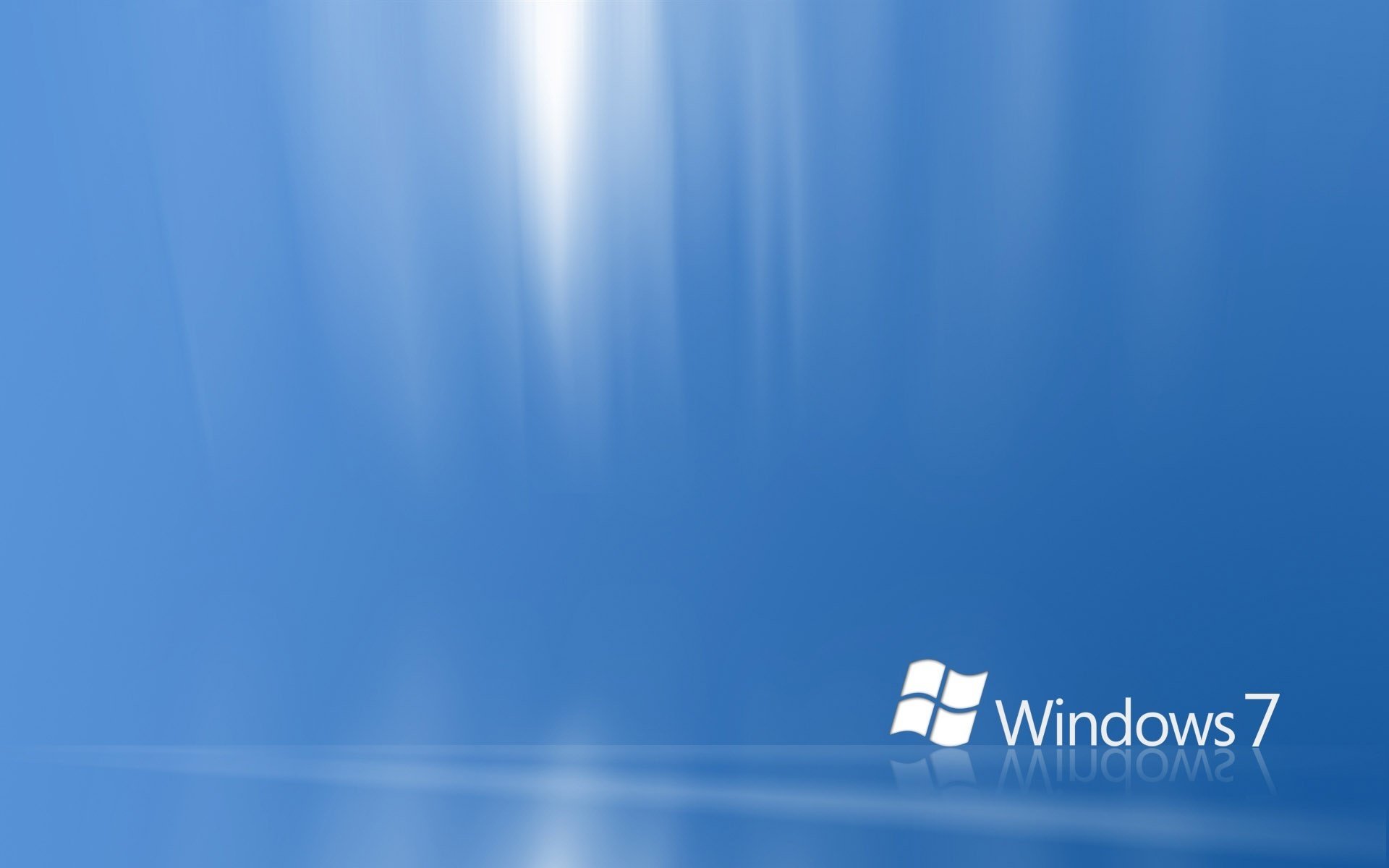 fond bleu windows 7 sept blanc emblèmes logos