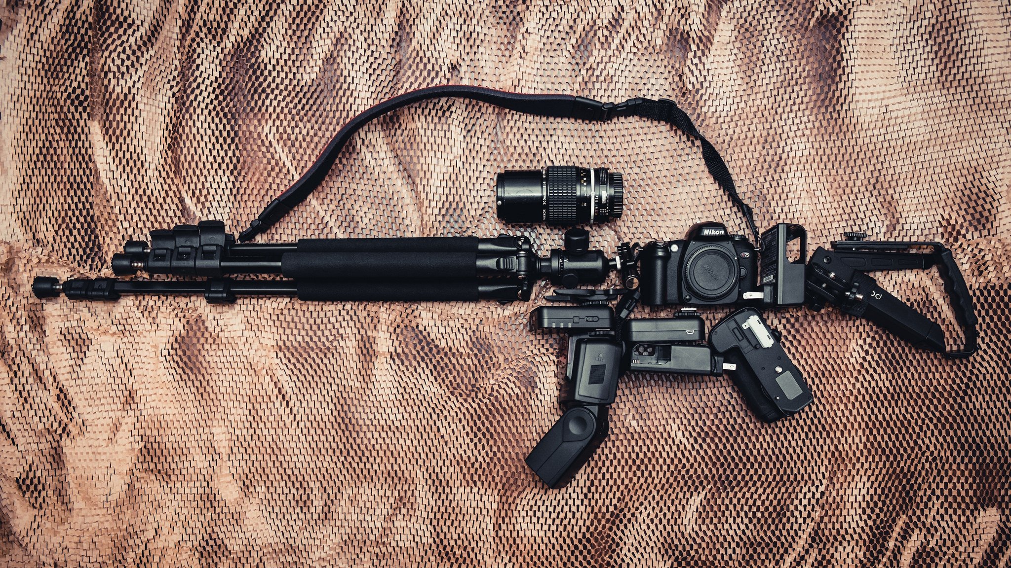 kamera waffe hintergrund
