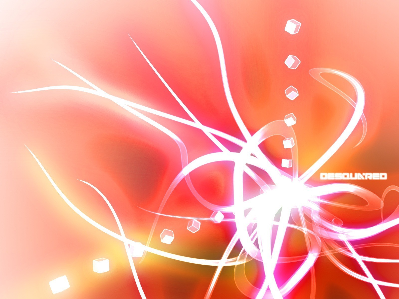red bright energy tangle cluster blocks boxes tapes trace