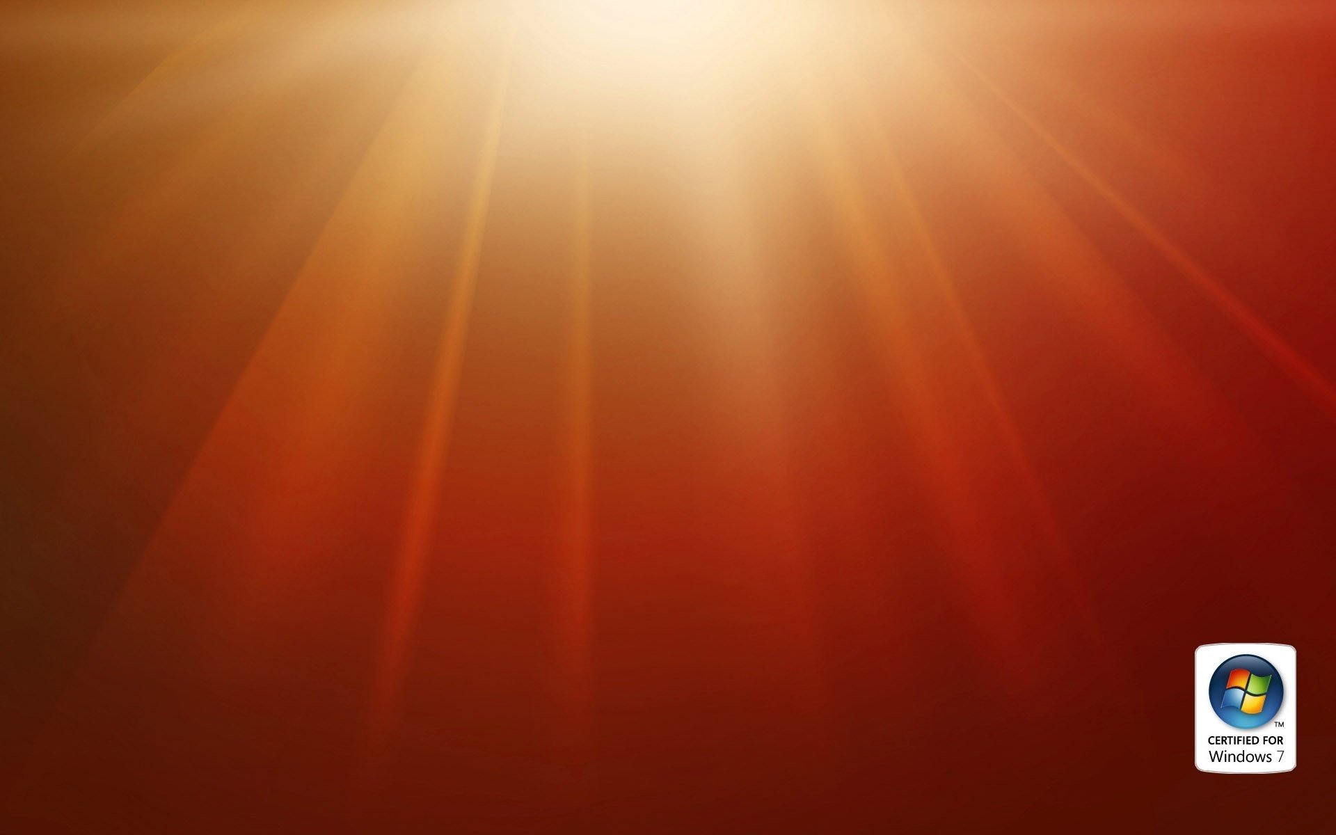 sonnenschein orange hintergrund windows 7 embleme logos