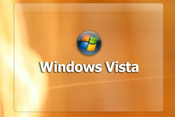 Emblema di windows su sfondo arancione