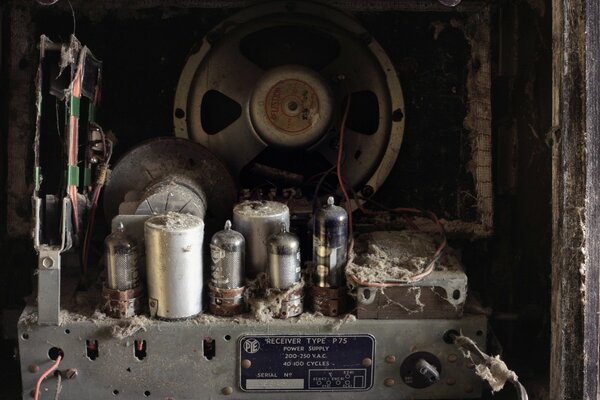 Dirty receiver in an abandoned hut