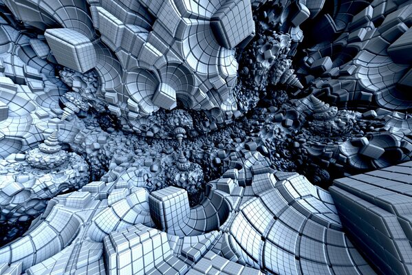 Texture 3D abstraite avec effet immersif