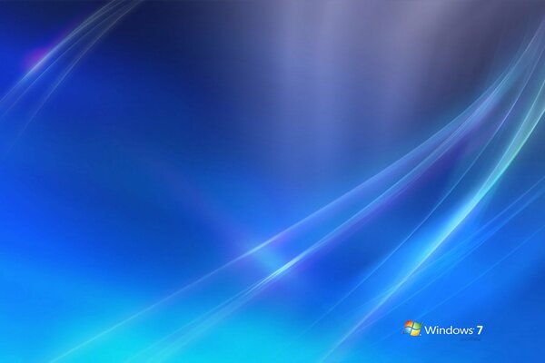 Screensaver blu sul desktop del computer