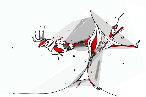 Un disegno interessante per l umore. in campo bianco