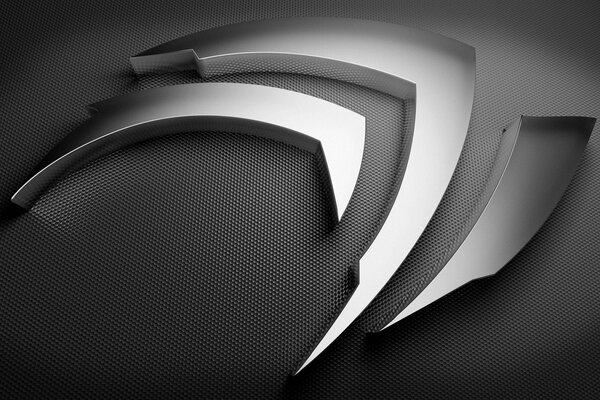 Logo nydio srebrne logo na czarnym tle