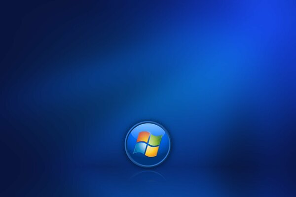 Ikona dla windowsa na niebieskim tle