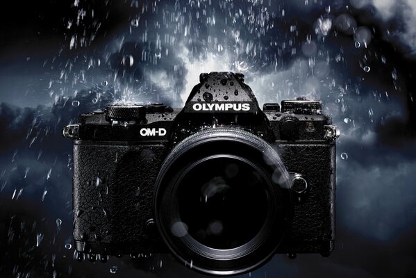 Photo of a modern Olympus camera