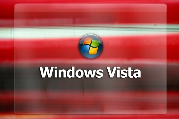 Emblema de windows sobre fondo rojo