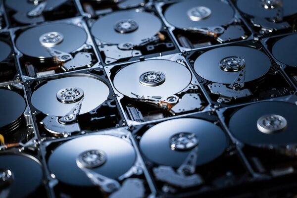 Computer-Festplatten für die digitale Speicherung