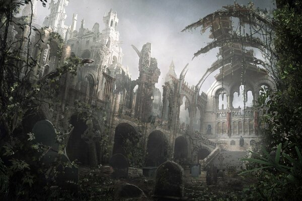 Ruines d un état de civilisation oubliée