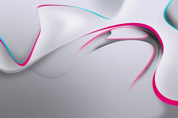 Minimalistic abstract wallpaper with curves