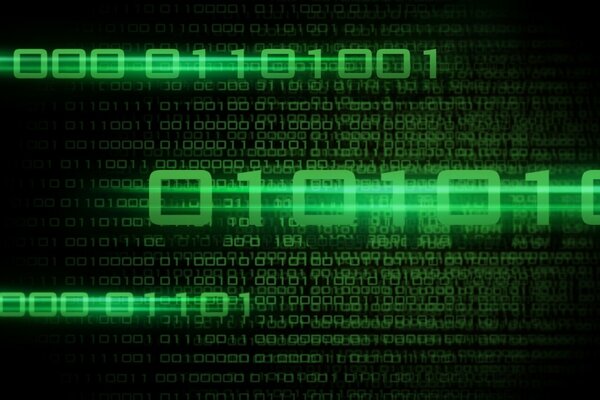 tapeta dla programisty-kod binarny Matrix 