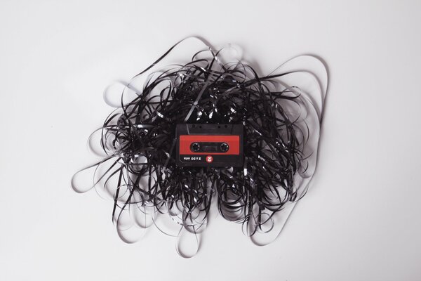 Magnetaphone cassette on a white background