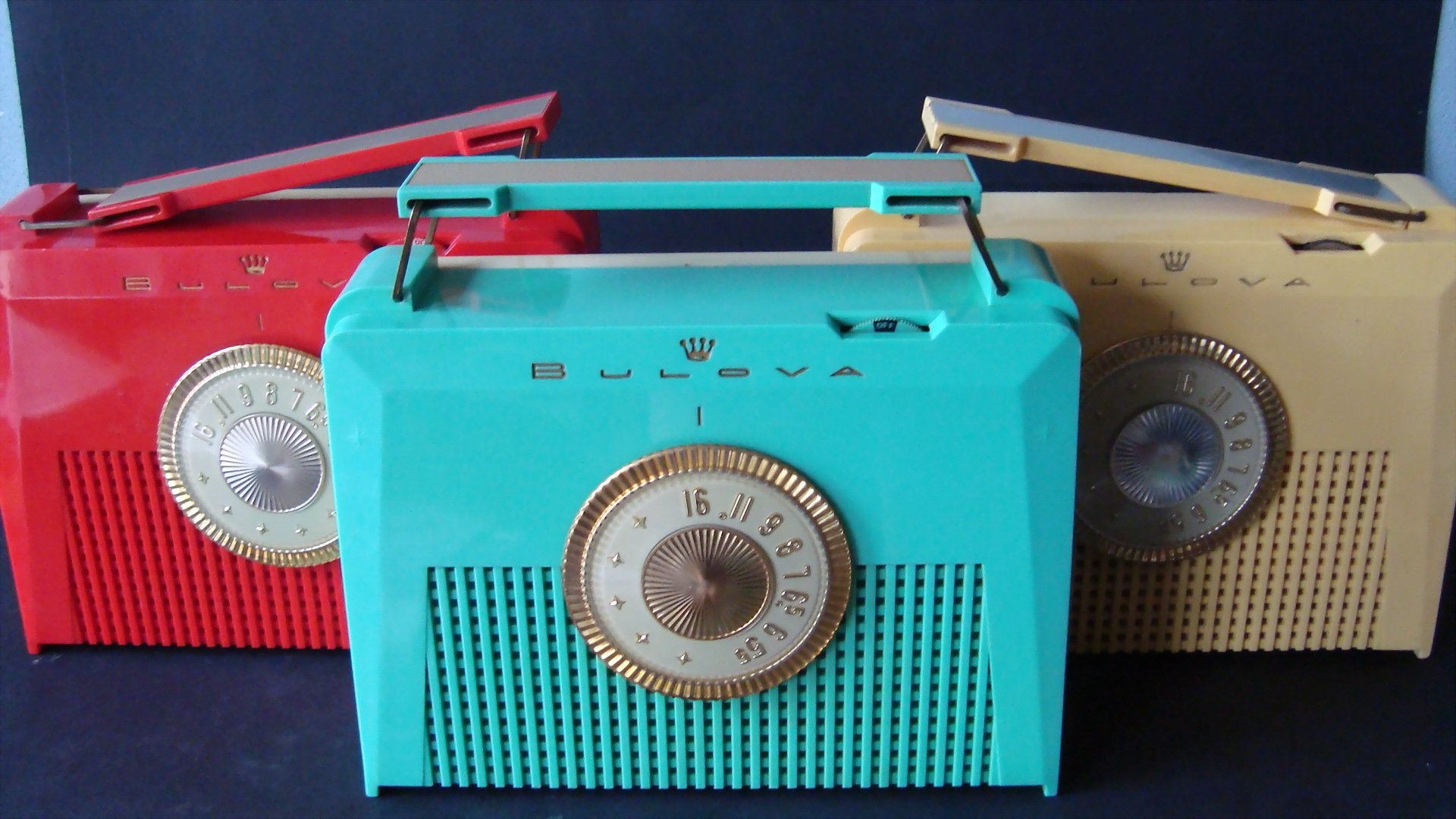 radios portátiles de plástico estados unidos 1956