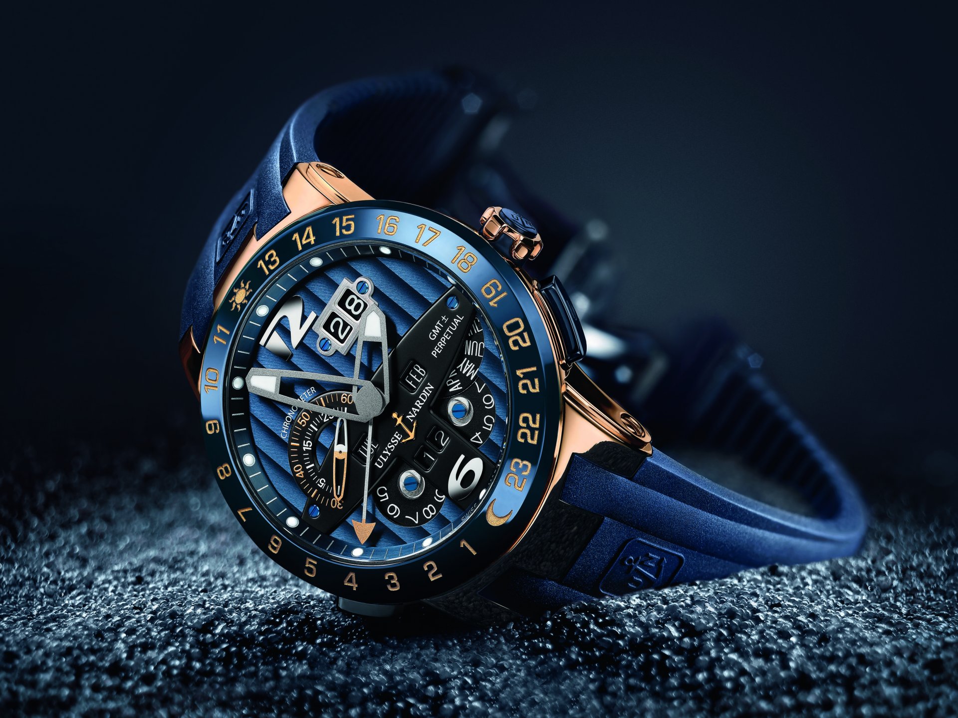 ulysse nardin thoreau bleu ulysse nardan chronomètre