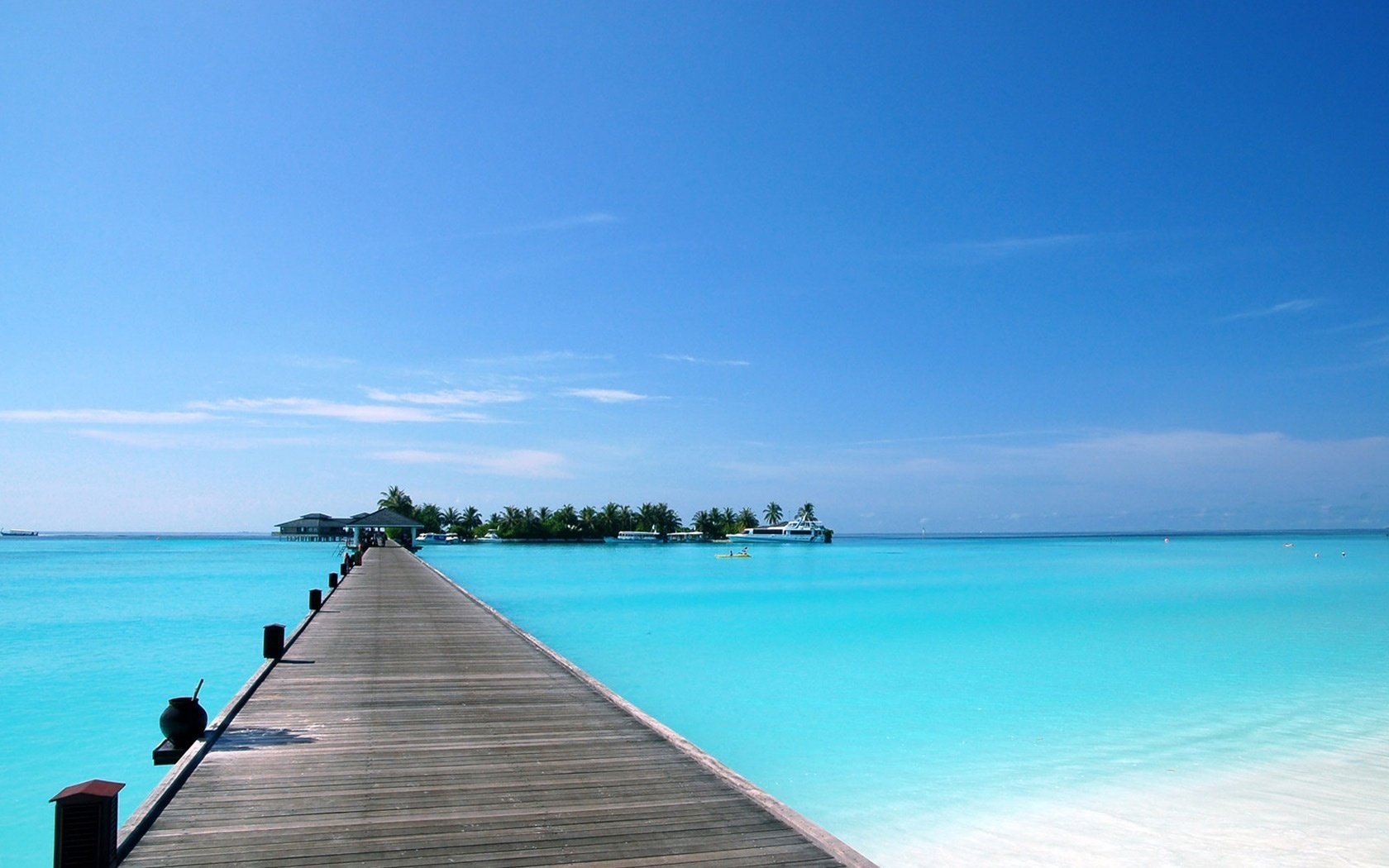 detached island pier blue water water the sky island bridges sea pierce nature landscape tropics surface shore lazur summer blue