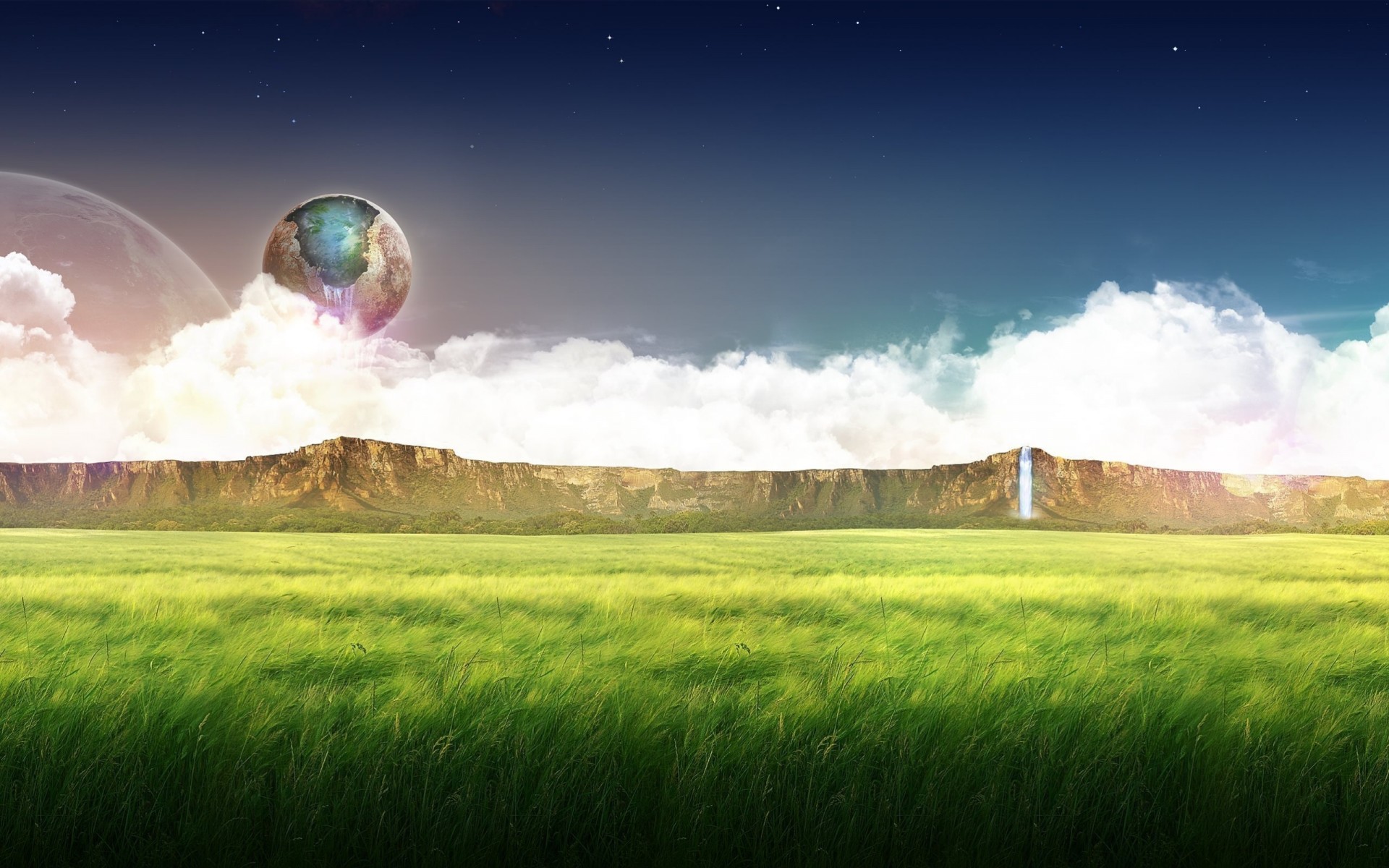 planet kreativität panorama landschaft 3d arbeit