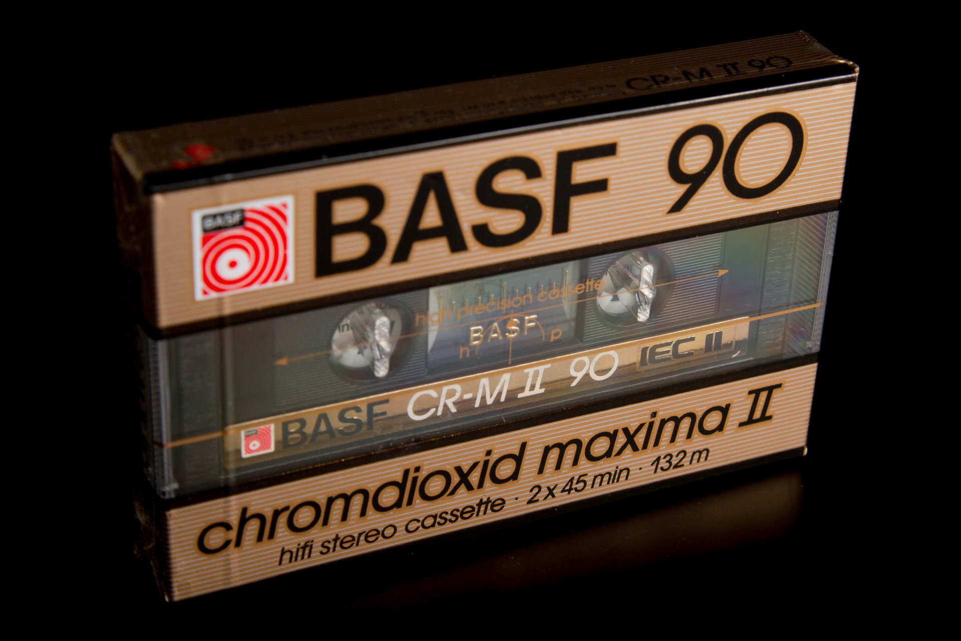 basf cassette musique macro fond