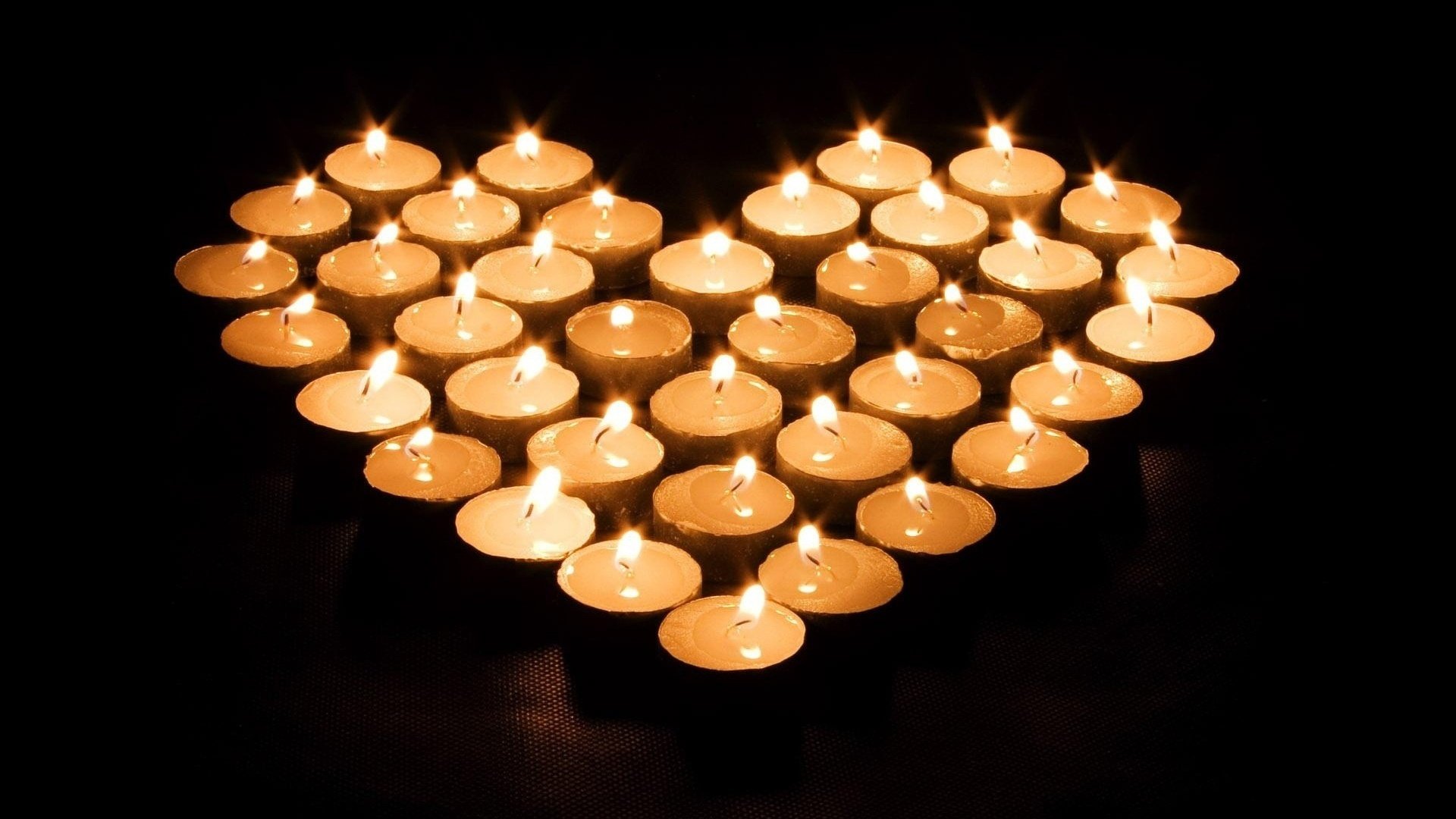 luci di passione candele cuore sfondo riconoscimento amore passione tenerezza sentimenti