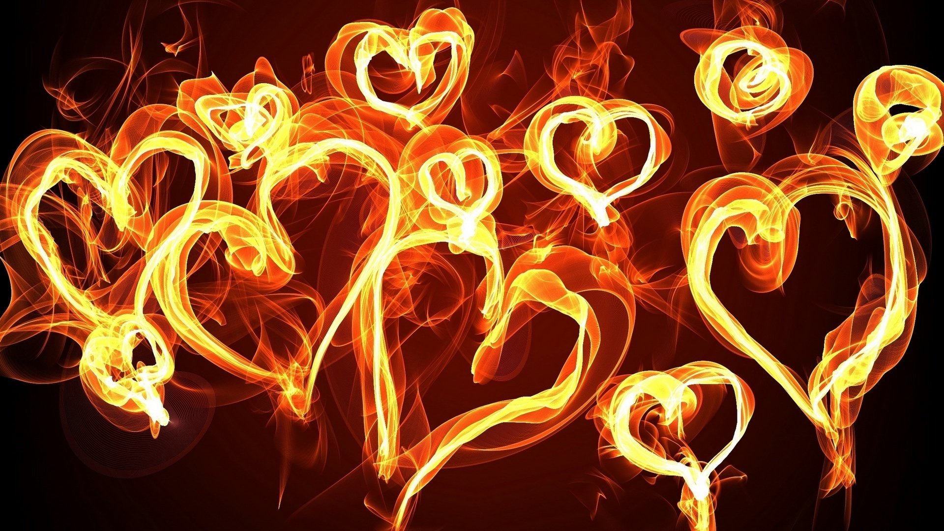 coeurs de feu passion symbole amour romance feu sentiments reconnaissance