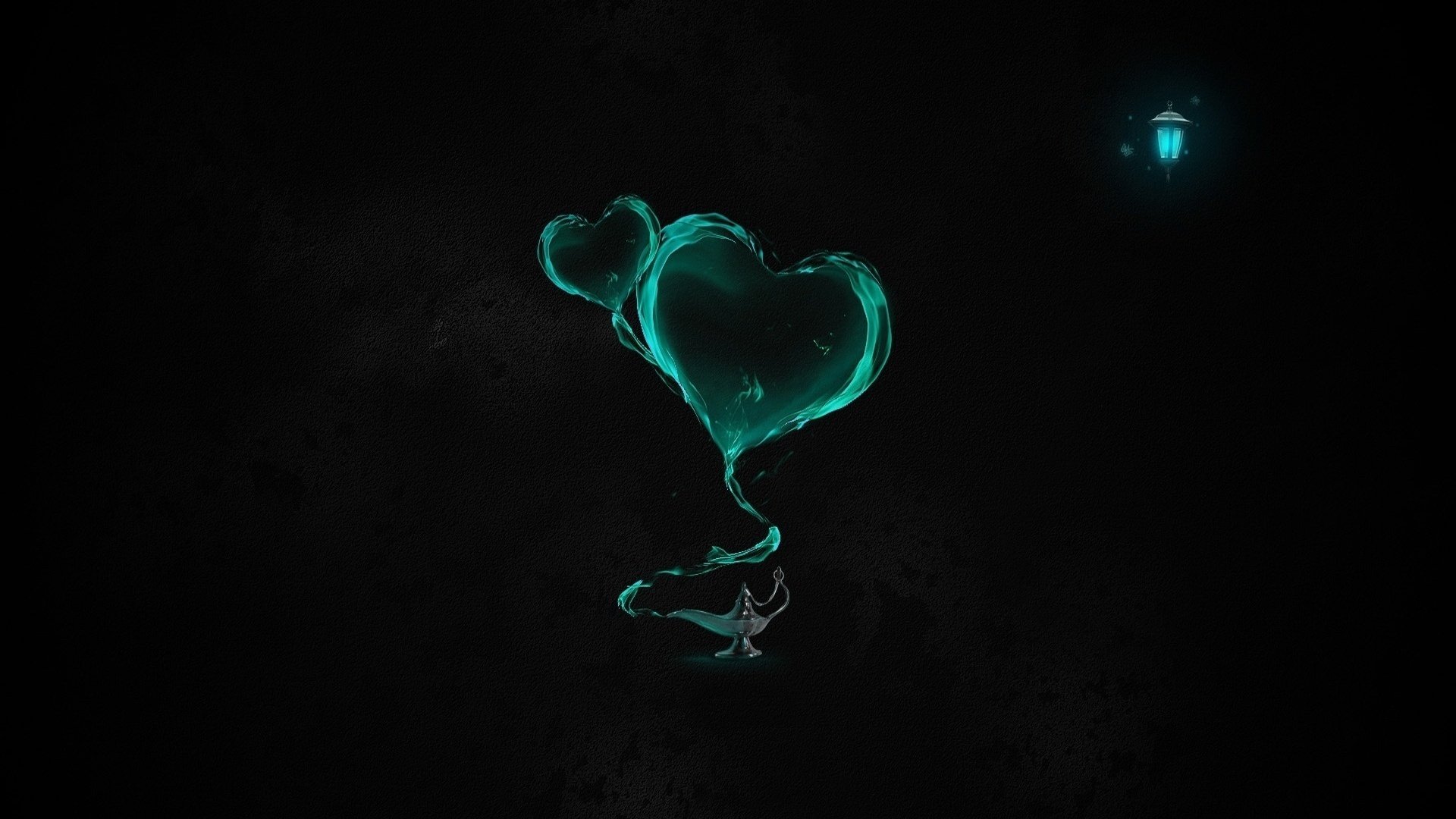 corazones de aire minimalismo linterna deseo lámpara simplicidad estilo fondo negro