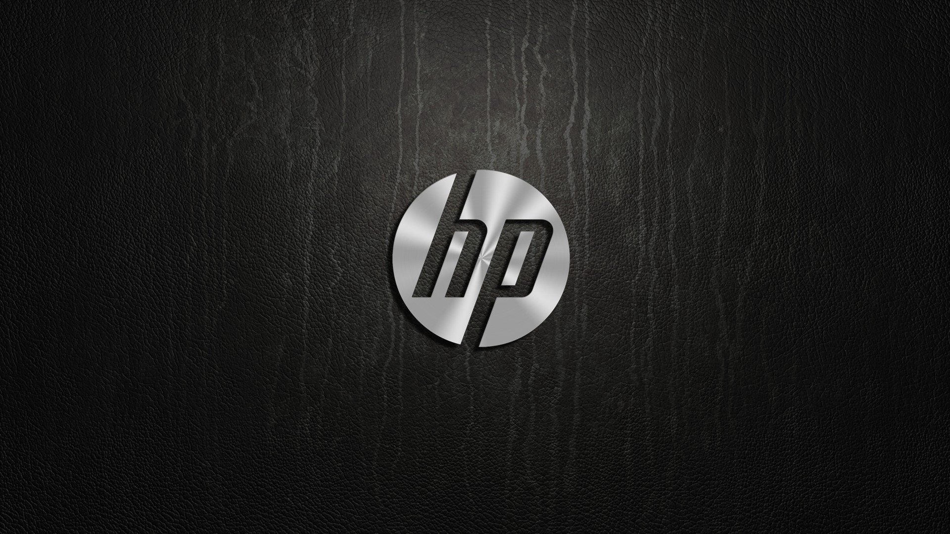 hp logo metall