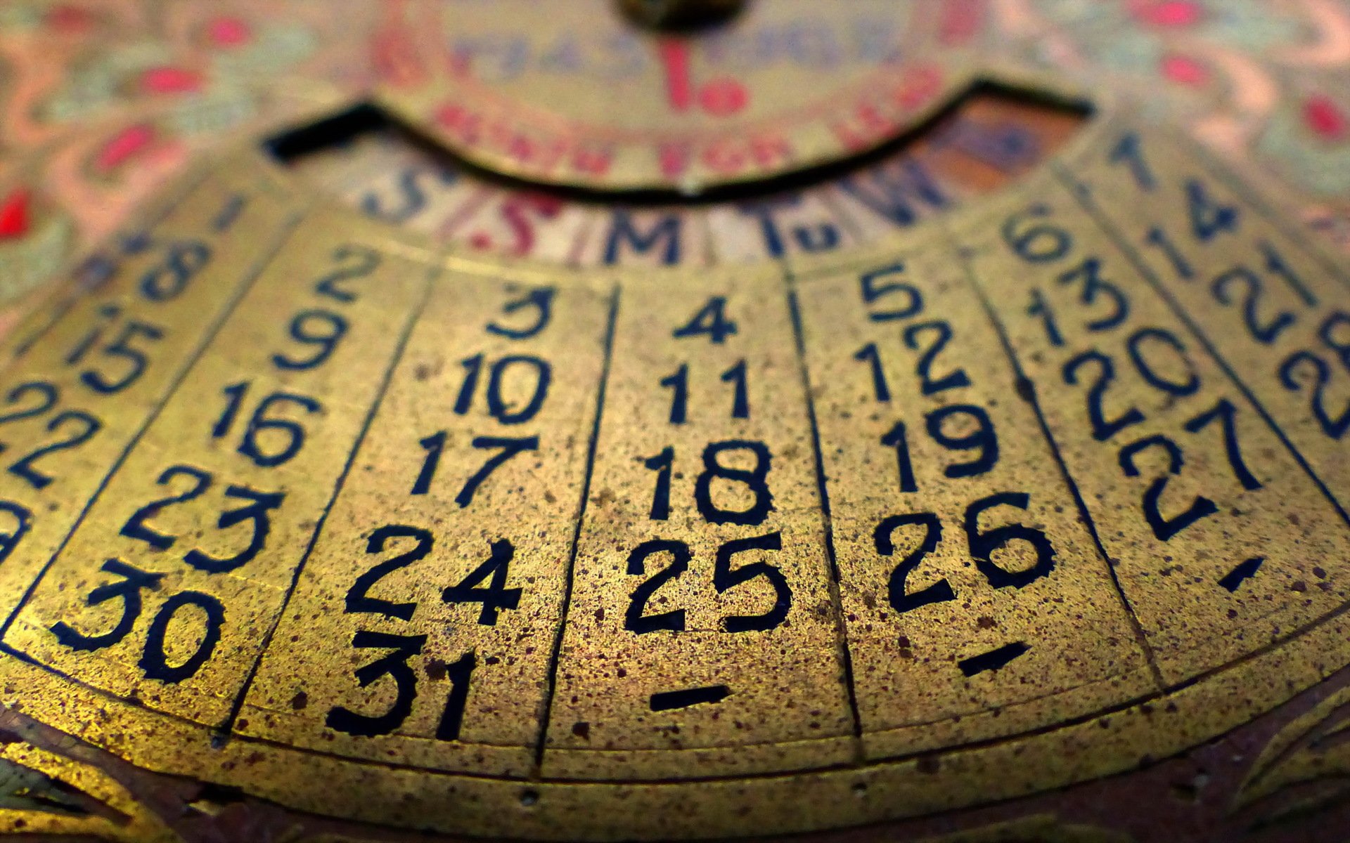 calendario perpetuo tecnologia intorno alla casa vintage