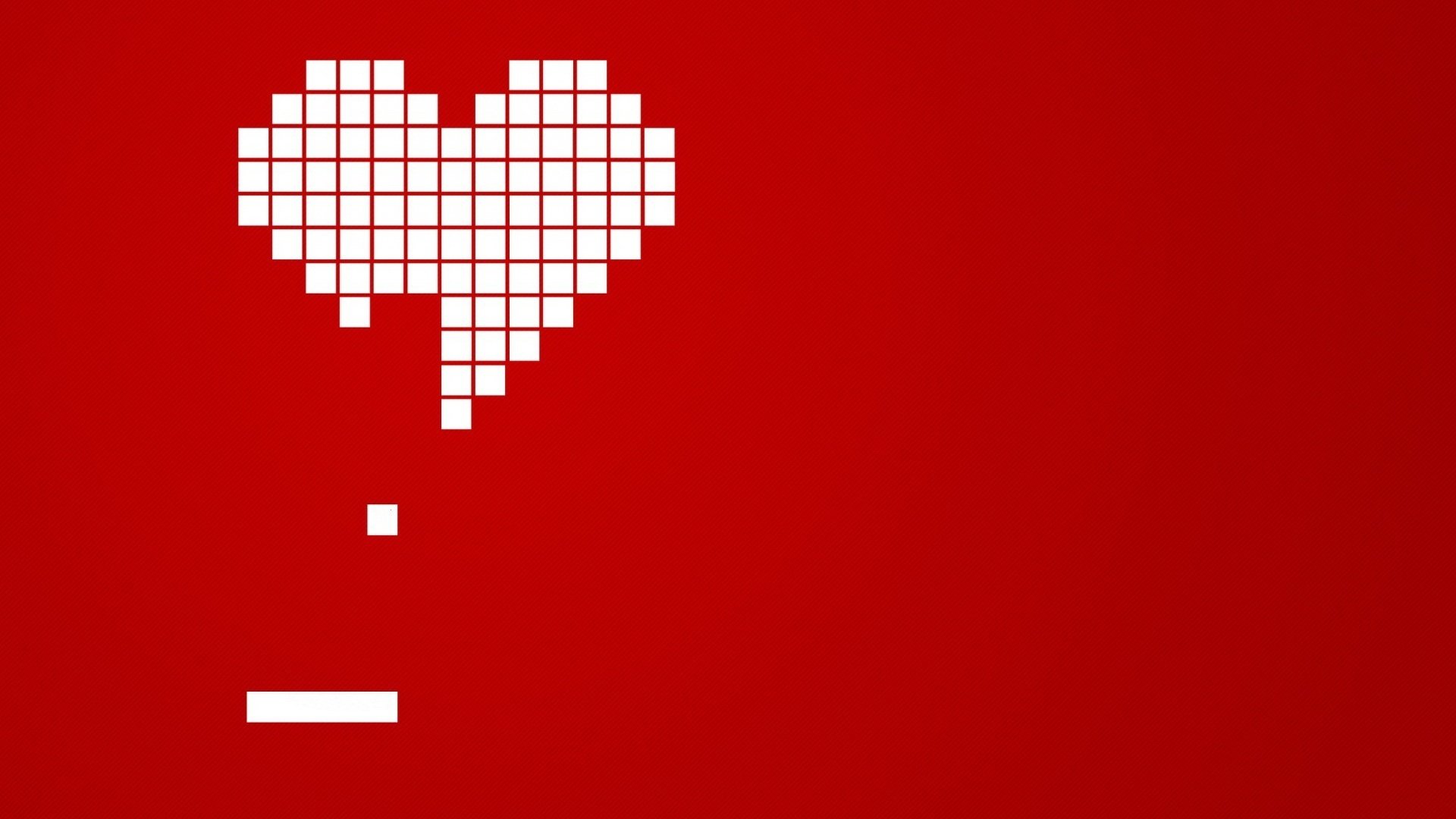 heart of cubes toy red background