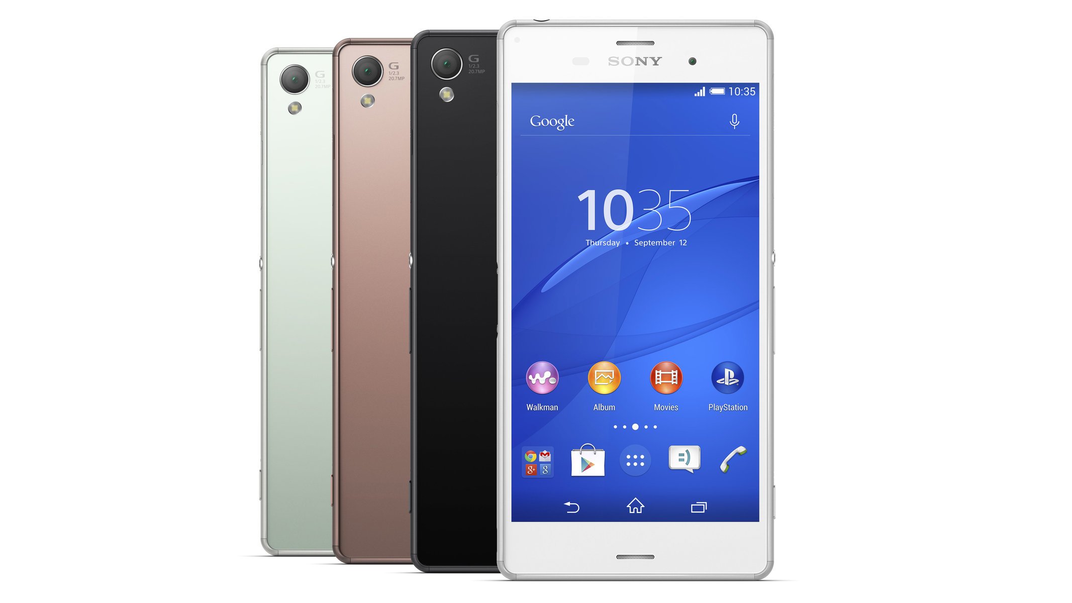 ony sony xperia xperia z3 sony xperia z3 android smartphone alta tecnología negro cobre verde blanco colores panel trasero sony cobre pantalla móvil