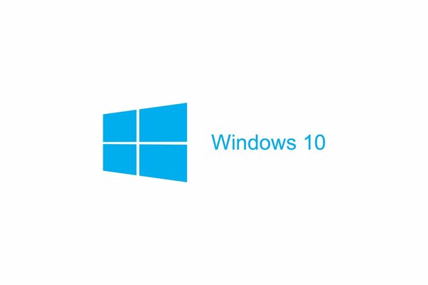 Windows 10 logo lettering on a white background