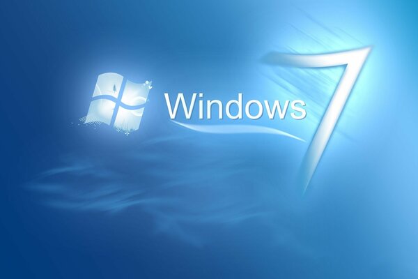 Logotipo de Windows en el fondo azul