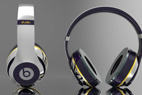 Cool Studio beats white headphones