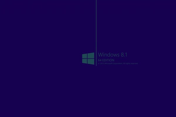 Das Windows 8-Logo. 1 auf blauem Hintergrund