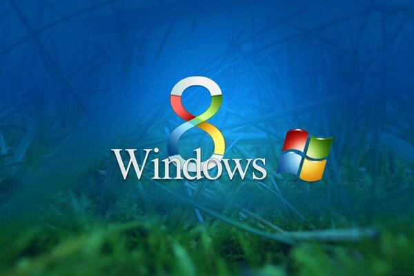 Économiseur d écran Windows huit sur l herbe