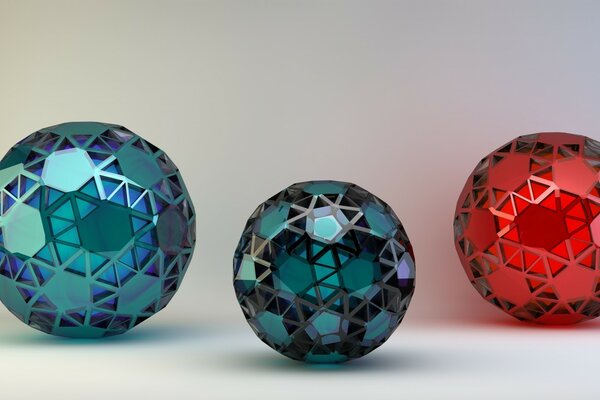 Произведения искусства - стеклянные шары
