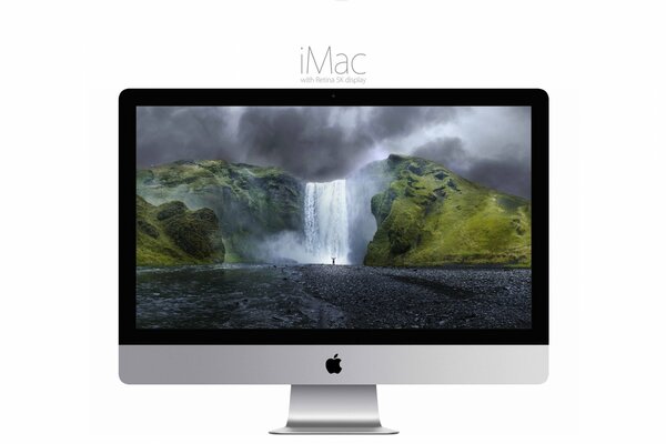 Potente computadora iMac con alta resolución